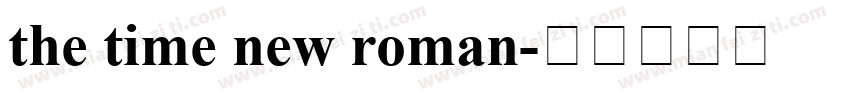 the time new roman字体转换
